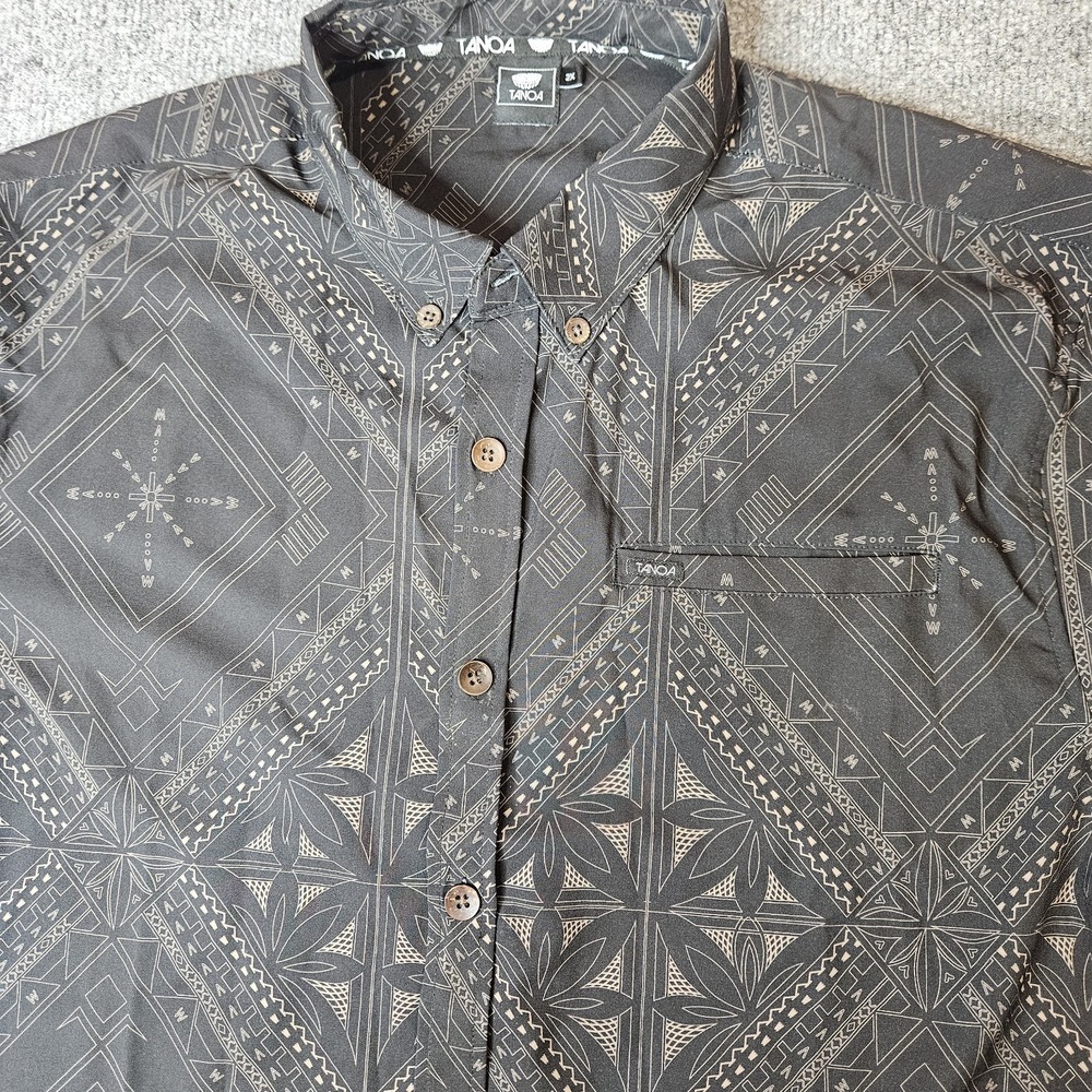 Tanoa Mens Hawaiian Aloha Shirt Size 2XL Polynesian
